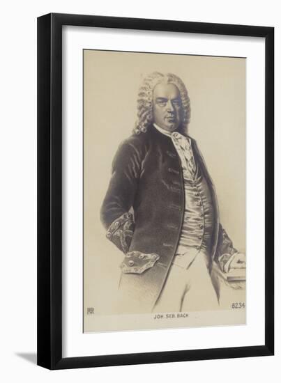 Johann Sebastian Bach, German Composer, Organist, Harpsichordist, Violist, and Violinist of the…-German School-Framed Giclee Print