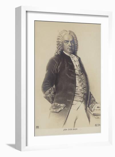 Johann Sebastian Bach, German Composer, Organist, Harpsichordist, Violist, and Violinist of the…-German School-Framed Giclee Print