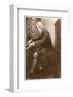 Johann Sebastian Bach German Organist and Composer at the Keyboard-null-Framed Photographic Print