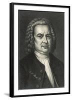 Johann Sebastian Bach German Organist and Composer-null-Framed Photographic Print