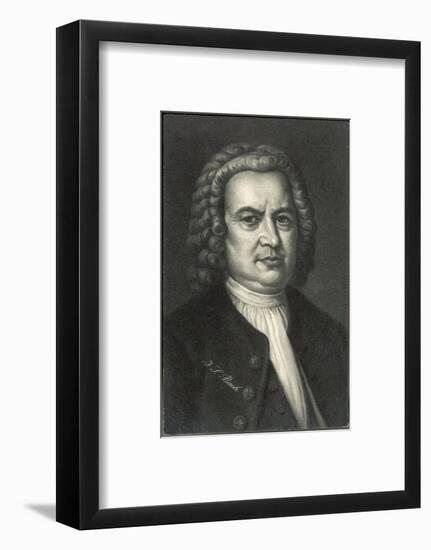 Johann Sebastian Bach German Organist and Composer-null-Framed Photographic Print