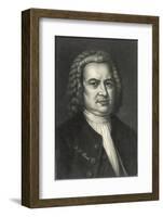 Johann Sebastian Bach German Organist and Composer-null-Framed Photographic Print