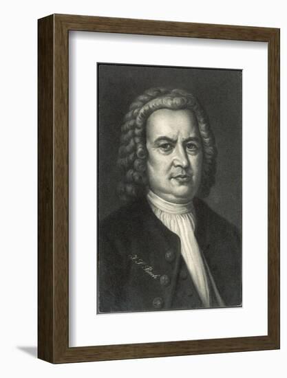 Johann Sebastian Bach German Organist and Composer-null-Framed Photographic Print