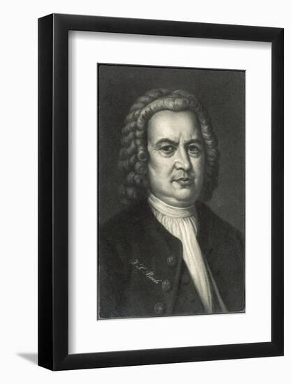 Johann Sebastian Bach German Organist and Composer-null-Framed Photographic Print