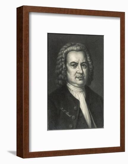 Johann Sebastian Bach German Organist and Composer-null-Framed Photographic Print