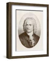 Johann Sebastian Bach German Organist and Composer-null-Framed Art Print