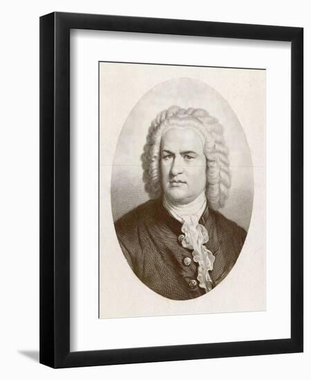 Johann Sebastian Bach German Organist and Composer-null-Framed Art Print