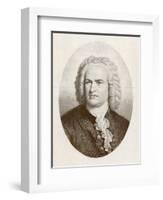 Johann Sebastian Bach German Organist and Composer-null-Framed Art Print