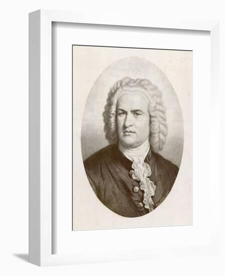 Johann Sebastian Bach German Organist and Composer-null-Framed Art Print