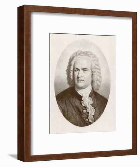 Johann Sebastian Bach German Organist and Composer-null-Framed Art Print