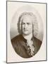 Johann Sebastian Bach German Organist and Composer-null-Mounted Art Print