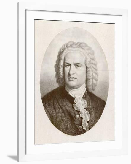 Johann Sebastian Bach German Organist and Composer-null-Framed Art Print