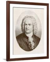 Johann Sebastian Bach German Organist and Composer-null-Framed Art Print