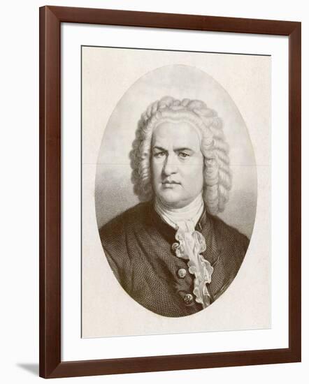 Johann Sebastian Bach German Organist and Composer-null-Framed Art Print