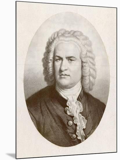 Johann Sebastian Bach German Organist and Composer-null-Mounted Art Print