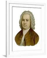 Johann Sebastian Bach German Organist and Composer-null-Framed Art Print