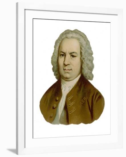 Johann Sebastian Bach German Organist and Composer-null-Framed Art Print