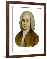 Johann Sebastian Bach German Organist and Composer-null-Framed Art Print