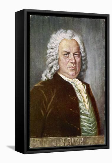 Johann Sebastian Bach German Organist and Composer-Eichhorn-Framed Stretched Canvas