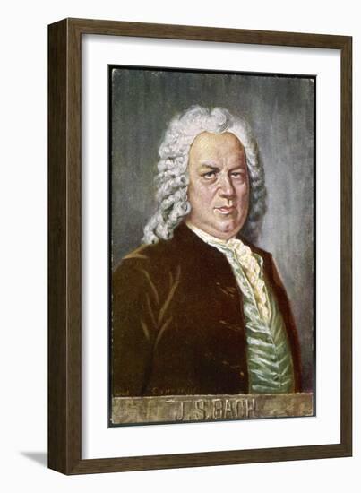 Johann Sebastian Bach German Organist and Composer-Eichhorn-Framed Art Print