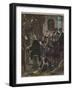 Johann Sebastian Bach Playing the Organ at the St. Thomas School-Stefano Bianchetti-Framed Giclee Print