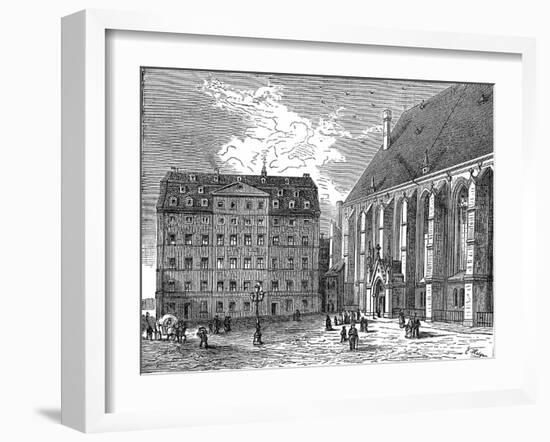 Johann Sebastian Bach's House, Leipzig, Germany, C1890-null-Framed Giclee Print