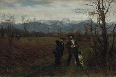 Leibl and Sperl Hunting, about 1890-Johann Sperl-Giclee Print