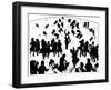 Johann Strauss (son) conducting-Daniel de Loscques-Framed Giclee Print