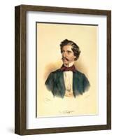 Johann Strauss the Elder-Josef Nikolaus Kriehuber-Framed Giclee Print