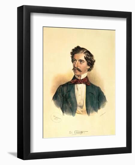 Johann Strauss the Elder-Josef Nikolaus Kriehuber-Framed Giclee Print