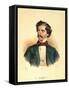 Johann Strauss the Elder-Josef Nikolaus Kriehuber-Framed Stretched Canvas