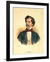 Johann Strauss the Elder-Josef Nikolaus Kriehuber-Framed Giclee Print