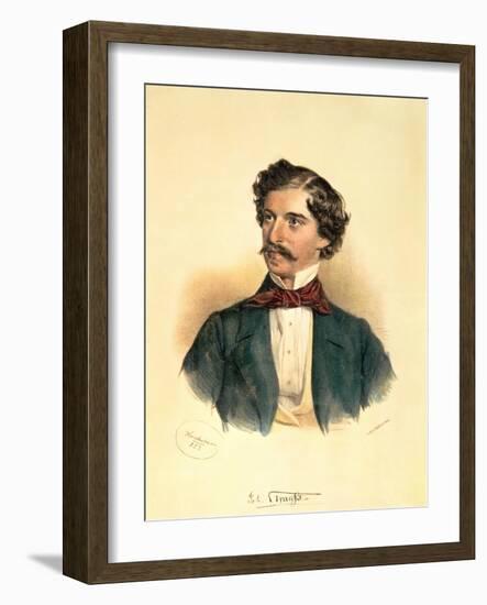 Johann Strauss the Elder-Josef Nikolaus Kriehuber-Framed Giclee Print