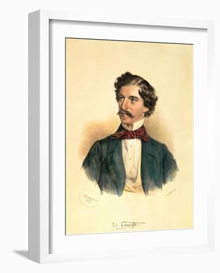 Johann Strauss the Elder-Josef Nikolaus Kriehuber-Framed Giclee Print