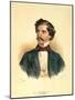 Johann Strauss the Elder-Josef Nikolaus Kriehuber-Mounted Giclee Print