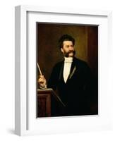 Johann Strauss the Younger, 1888-August Eisenmenger-Framed Giclee Print