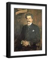 Johann Strauss the Younger, 1895-Franz Seraph von Lenbach-Framed Giclee Print