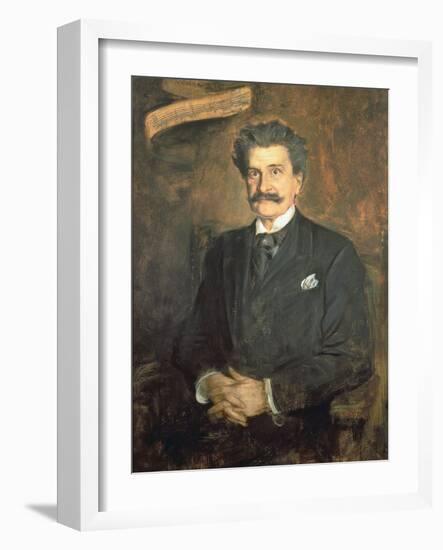 Johann Strauss the Younger, 1895-Franz Seraph von Lenbach-Framed Giclee Print