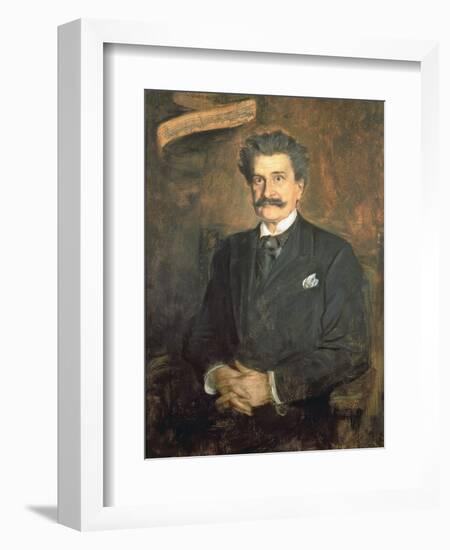 Johann Strauss the Younger, 1895-Franz Seraph von Lenbach-Framed Giclee Print