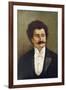 Johann Strauss (Younger) Austrian Musician-Rudolf Klingsbogl-Framed Premium Giclee Print