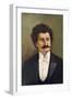 Johann Strauss (Younger) Austrian Musician-Rudolf Klingsbogl-Framed Art Print