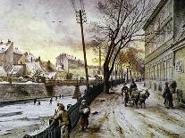 Vienna: Winter Scene, 1888-Johann Varone-Mounted Giclee Print