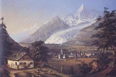 Chamoix in the Days of the Conquest of Mont Blanc-Johann Velten-Giclee Print