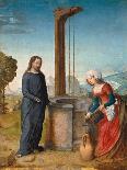 Christ and the Samaritan Woman at the Well-Johann von Flandern-Framed Stretched Canvas