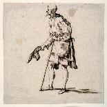 Country Man Standing and Doffing His Cap-Johann Wilhelm Baur-Framed Giclee Print