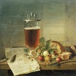 Still Life with Lidded Goblet, Fruit and Biscuit, 1836-Johann Wilhelm Preyer-Framed Giclee Print