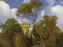 Near Tivoli - In park of the Villa d'Este with the chapel La Caritá. 1840-Johann Wilhelm Schirmer-Laminated Giclee Print