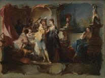 The Prodigal Son Living with Harlots, c.1750-Johann Wolfgang Baumgartner-Giclee Print