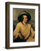 Johann Wolfgang Von Goethe (1749-1832) in the Campagna, circa 1790-Johann Heinrich Wilhelm Tischbein-Framed Giclee Print