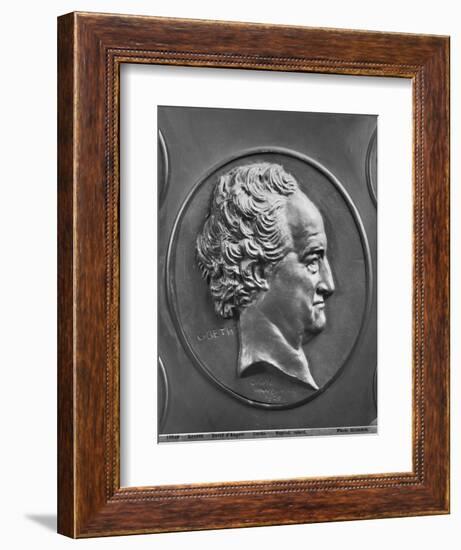 Johann Wolfgang Von Goethe, 1829 (Bronze)-Pierre Jean David d'Angers-Framed Giclee Print